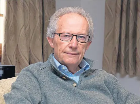  ??  ?? RALLYING CALL: Henry McLeish says Scots should put political bickering aside to win the “war” against coronaviru­s.