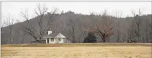  ?? Carol Kaliff / Hearst Connecticu­t Media ?? The proposed solar project on Candlewood Mountain in New Milford would be built in hills near Candleligh­t Farm Airport.