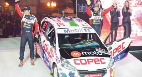  ??  ?? EL RALLYMOBIL nuevamente se tomará la provincia de Biobío.