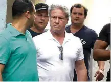  ?? Reproducão/TV Globo ?? O empresário Jacob Barata Filho ao deixar a prisão ontem