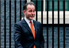  ?? AP ?? A file picture shows Chris Pincher in London’s Downing St.