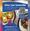  ?? COURTESY ?? A promotiona­l flyer touts the inaugural “Discover Doraville” restaurant week.