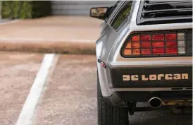  ?? Godofredo A. Vasquez / Houston Chronicle ?? The DeLorean Motor Co., which made a car that had a key role in “Back to the Future,” has an office in Humble.