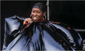  ??  ?? Missy Elliott performs at Lilith Fair at Jones Beach, New York in 1998. Photograph: Steve Eichner/Getty Images