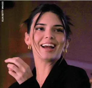  ??  ?? Kendall Jenner wearing Hayley’s earrings at an NBA game in New York in April