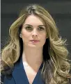  ??  ?? Hope Hicks