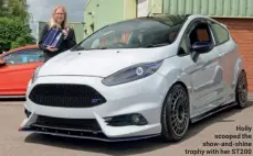  ?? ?? Holly scooped the show-and-shine trophy with her ST200