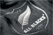  ??  ?? The logo on the new All Blacks’ jersey for the Lions tour.