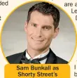  ??  ?? Sam Bunkall as Shorty Street’s Boyd Rolleston