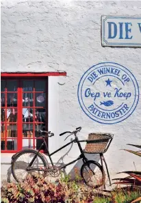  ??  ?? Van der Merwe’s first restaurant,
Oep ve Koep, which serves informal Strandveld cuisine in a historic factory building.