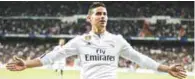  ??  ?? STAYING AT REAL MADRID: Colombian star James Rodriguez.
