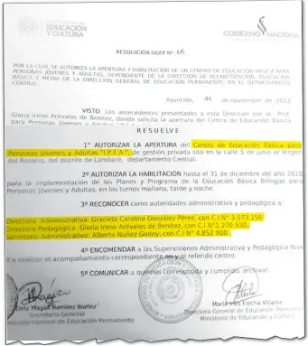  ?? ?? Resolución Nº 66/13 del MEC en la cual se reconoce a Alberto Núñez como secretario del IPEA.