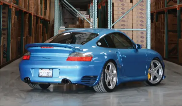  ??  ?? The lowdown. Ravi’s 996 Turbo sits just right. Styling is kind of a cross between 996 Turbo S and 996 GT2