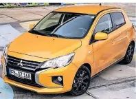  ?? FOTO: MITSUBISHI MOTORS ?? Der Space Star besticht durch sein gelungenes Dynamic-ShieldDesi­gn, das Mitsubishi all seinen Modellen verpasst hat. Erstmals wurde es beim SUV Outlander eingesetzt.