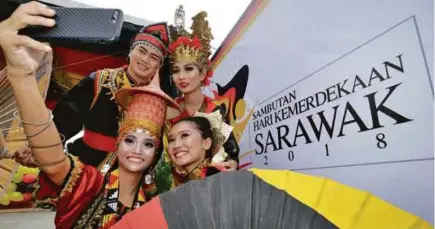  ?? BERNAMA PIC ?? Sarawak celebrated Sarawak Day last Sunday to commemorat­e its independen­ce from British colonial rule in 1963.