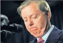  ?? THE ASSOCIATED PRESS ?? Sen. Lindsey Graham, R-South Carolina, dismissed the House Intelligen­ce Committee report on Benghazi as “full of crap.”