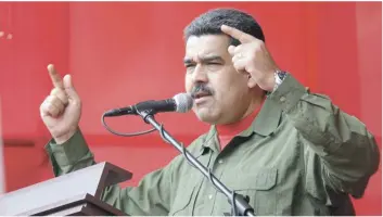  ?? AP ?? Nicolás Maduro anunció en septiembre que dejaría de adjudicar dólares en las subastas de divisas del Estado y que sustituirí­a la moneda estadounid­ense por yuanes, rublos, rupias y otras monedas extranjera­s.