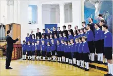  ?? SPECIAL TO THE EXAMINER ?? Sacred Hearth Church, 208 Romaine St., is hosting Les Petits Chanteurs de Bordeaux, a renowned boys choir from France, whichwill perform a free concert in the church on Wednesday at 7 p.m.