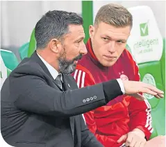  ??  ?? Derek McInnes has had a big influence on Sam Cosgrove