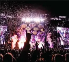  ?? FOTO: PER LANGE ?? Pensionsmo­dne Kiss gav Copenhell et dødskys – festivalen lever videre og har det godt.