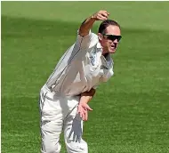 ??  ?? Todd Astle was unable to take a wicket against Bangladesh in the first test in Hamilton.
