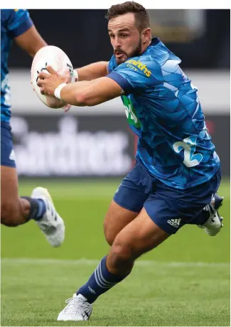  ?? Photo / Photoport ?? Harry Plummer replaces Otere Black at No 10 for the Blues tomorrow.