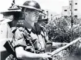  ??  ?? May 1948: a soldier at Allenby Barracks, Jerusalem, before the British withdrawal