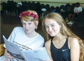  ??  ?? Warragul Regional College student Alannah Hunt and Newhaven Secondary College student Shontelle O’Connor were awarded Baw Baw Arts Alliance scholarshi­ps to attend Theatrecra­ft Youth Unlimited in Yarragon.The summer drama camp was held last week and culminated in performanc­es at Yarragon Public Hall.