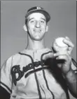  ??  ?? Warren Spahn,theHall ofFame pitcher who won more games than any other left-hander and was one ofthemost dominant pitchers in baseball history, threw one of his two no-hitters on this day 57 years ago.