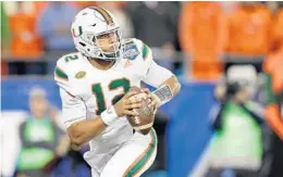  ?? STREETER LECKA/GETTY IMAGES ?? Quarterbac­k Malik Rosier says his improved health has shown an increase in his accuracy in practice leading up to Saturday’s Orange Bowl.