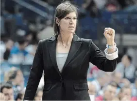  ?? ANADOLU AGENCY GETTY IMAGES FILE PHOTO ?? Lisa Thomaidis, head coach of Canada’s women’s basketball team, has had to change things dramatical­ly to get her squad ready for the Olympic Games this summer.