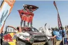  ?? ?? The highlight of the season for the Toyota Gazoo Hilux team was winning the Dakar Rally in January.