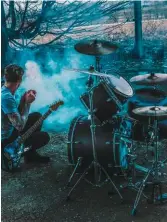  ??  ?? Pete on guitar in The Fifth Of March music video.