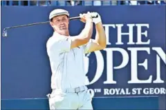  ?? AFP ?? US golfer Bryson DeChambeau tees off on the 1st during his second round on day 2 of the 149th British Open Golf Championsh­ip at Royal St George’s, Sandwich in southeast England on July 16.