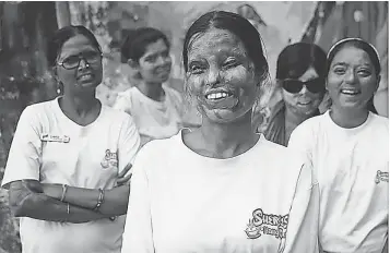  ?? PHOTOS FROM STOP ACID ATTACKS ?? Laxmi Agarwal says boys in India are raised to believe they are superior to women. She says such a patriarcha­l mindset leads to crimes such as acid attacks.