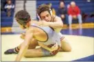  ??  ?? Beyond Boyertown’s Elijah Jones (page D1), the Pioneer Athletic Conference’s other returning PIAA Championsh­ips qualifiers are, clockwise from top left, Owen J. Roberts’ Daniel Mancini, Spring-Ford’s Chase Smith, Spring-Ford’s Brandon Meredith and Owen...