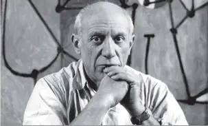  ??  ?? Pablo Picasso: sua grande obra, Guernica,será tema central de filme de Carlos Saura