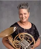  ?? MICHAEL ANDERSON ?? Kate Pritchett is the principal horn player for the Oklahoma City Philharmon­ic.