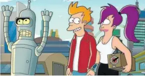  ?? Foto: Fox TV ?? Imagen de ‘Futurama’ con sus personajes principale­s.