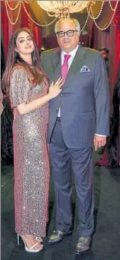  ??  ?? Sridevi with husband Boney Kapoor