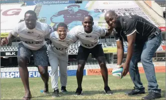  ??  ?? The public will get an opportunit­y to see the Sharks Academy coaches in action when they put selected groups of local rugby talent through their paces at the Sharks coaching clinic at Sportex on Saturday and Sunday at Greyville Racecourse. Five...