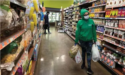  ?? Photograph: Lisa Baertlein/Reuters ?? ‘The store is more crowded with customers and Amazon Prime shoppers,’ said a Whole Foods associate in Birmingham, Michigan.