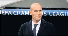  ?? Picture: BACKPAGEPI­X ?? ZINEDINE ZIDANE: Has quickly translated his on-field genius to his new managerial role.