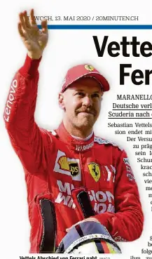  ?? IMAGO ?? Vettels Abschied von Ferrari naht.