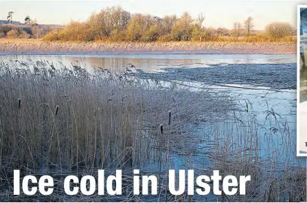  ?? ?? Icy conditions on Ireland’s inland waterways.
Titanic