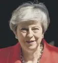 ??  ?? 0 Theresa May says efforts are continuing to find a majority