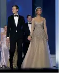  ??  ?? Ivanka Trump (R) and her husband Jared Kushner arrive at the Freedom Ball at the Washington Convention Centre