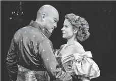  ?? PAUL KOLNIK ?? The King of Siam (Ken Watanabe) and British schoolteac­her Anna (Kelli O’Hara) do an elaborate dance of love and learning.