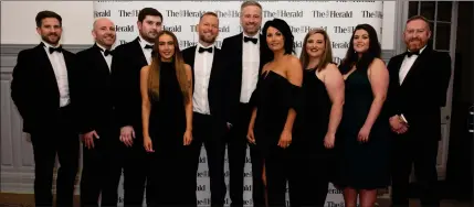  ?? Picture: Kirsty Anderson ?? Scottish Independen­ts Law Firm of the Year winners Jones Whyte at the awards ceremony in Glasgow