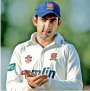  ??  ?? Gautam Gambhir